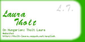 laura tholt business card